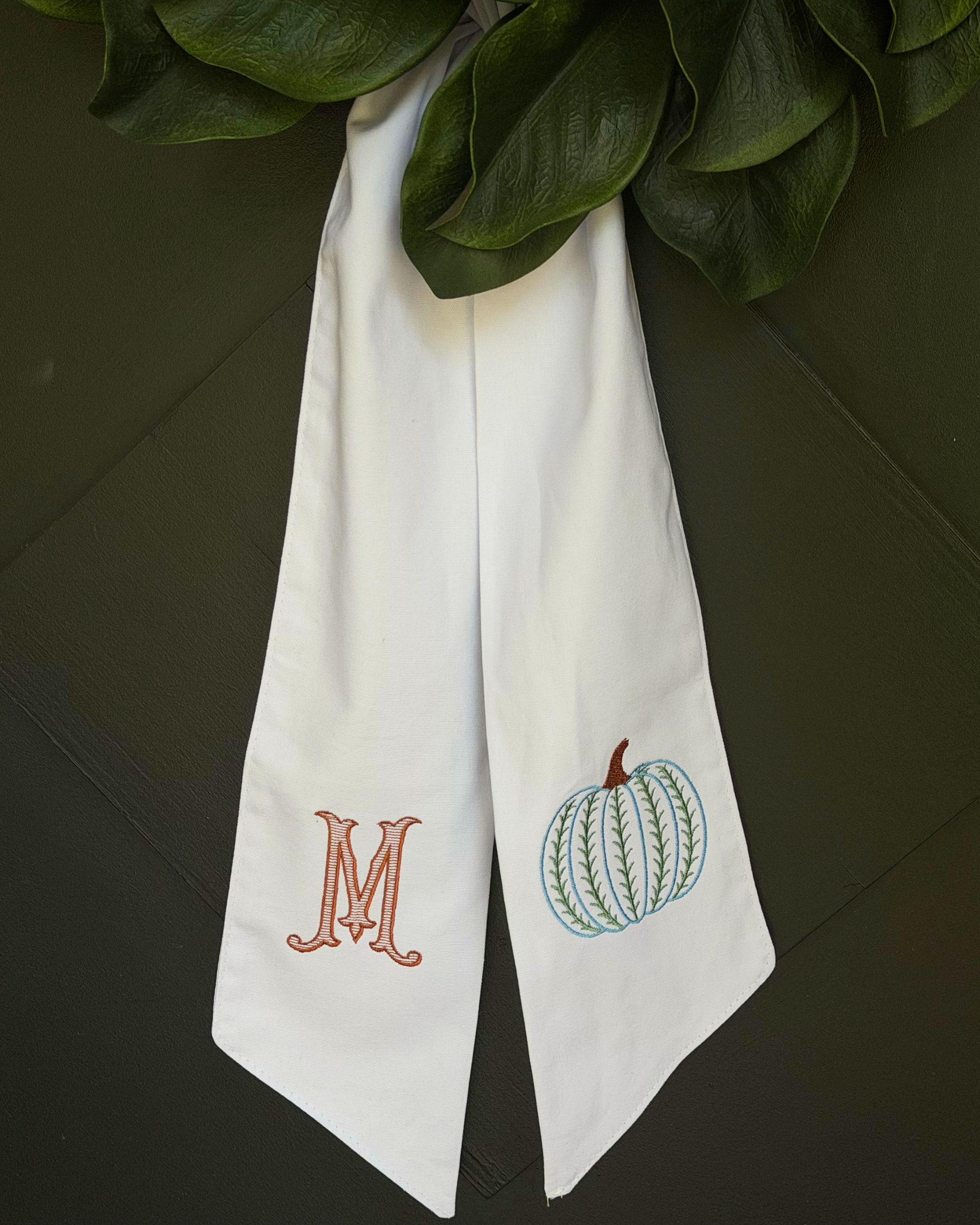 Fall Wreath Sash