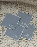 Scalloped Cocktail Napkins