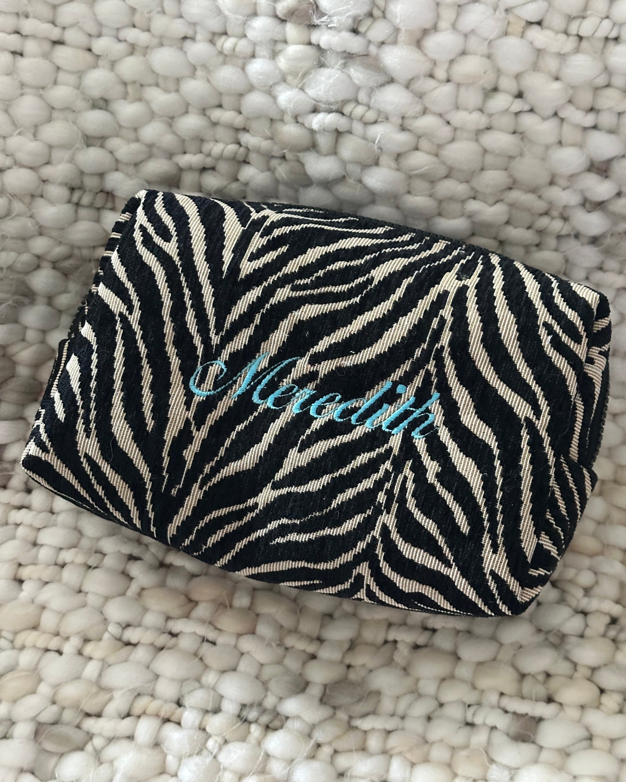 Zebra Makeup Bag