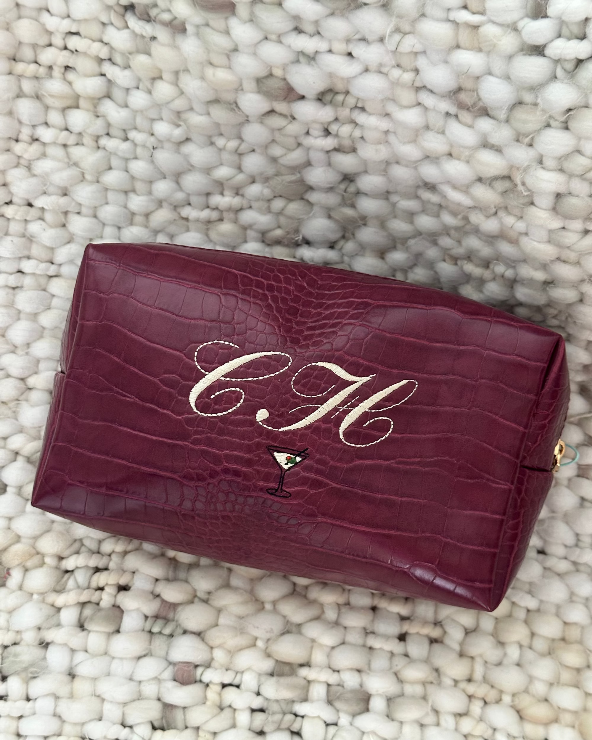 Croc Makeup Bag