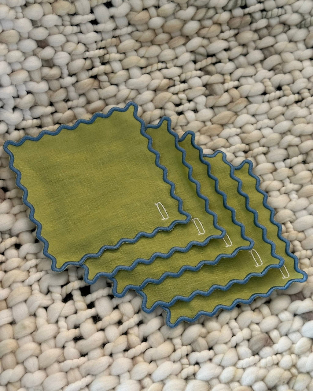 Scalloped Cocktail Napkins