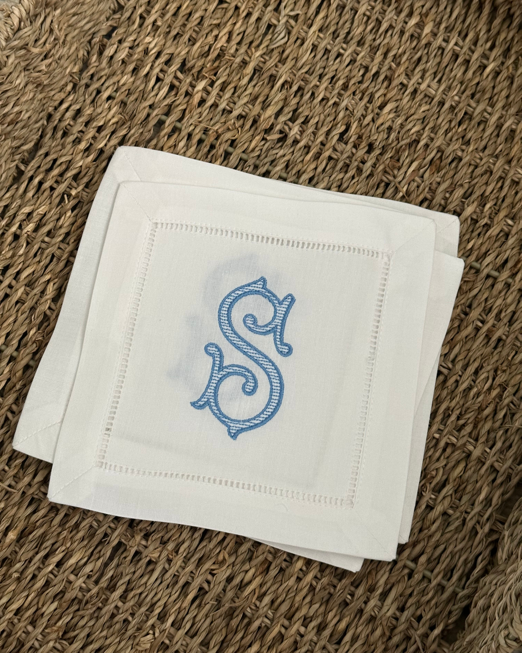 Single Initial Cocktail Napkins
