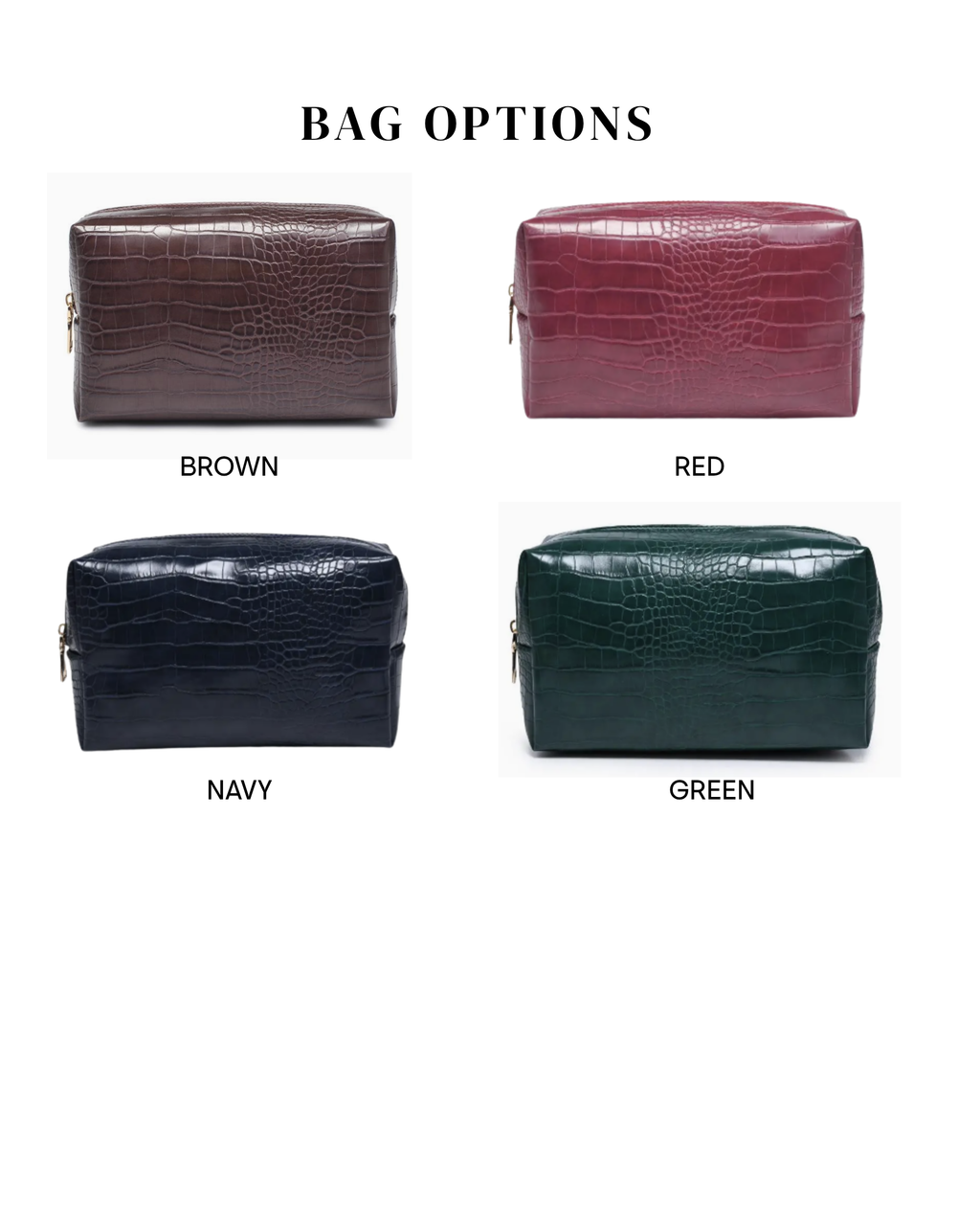 Croc Makeup Bag