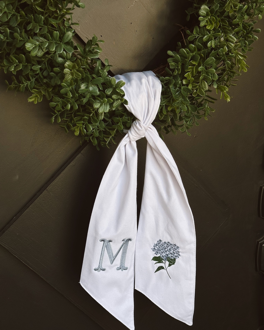 Hydrangea Wreath Sash